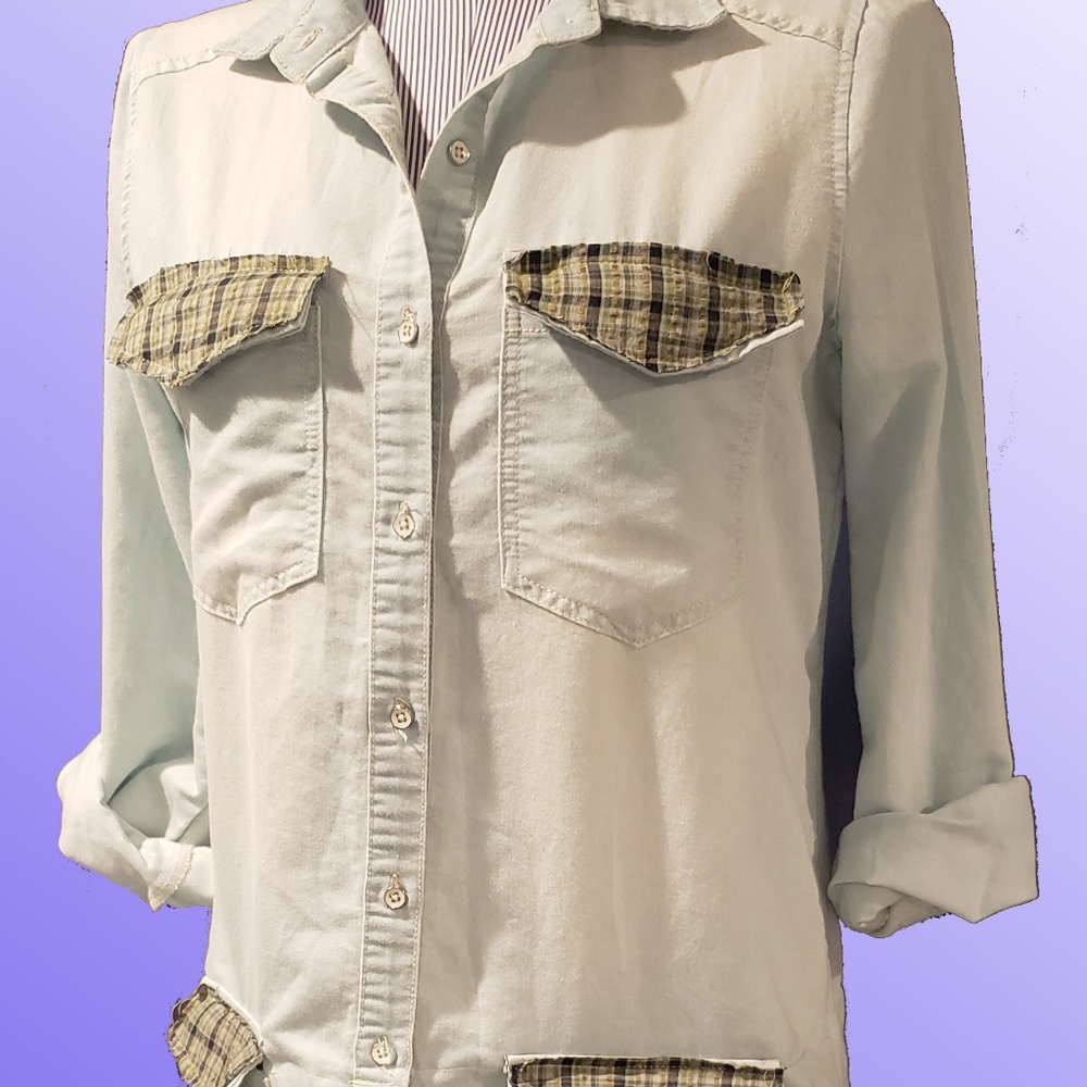 Asymetrical Denim Shirt Dress